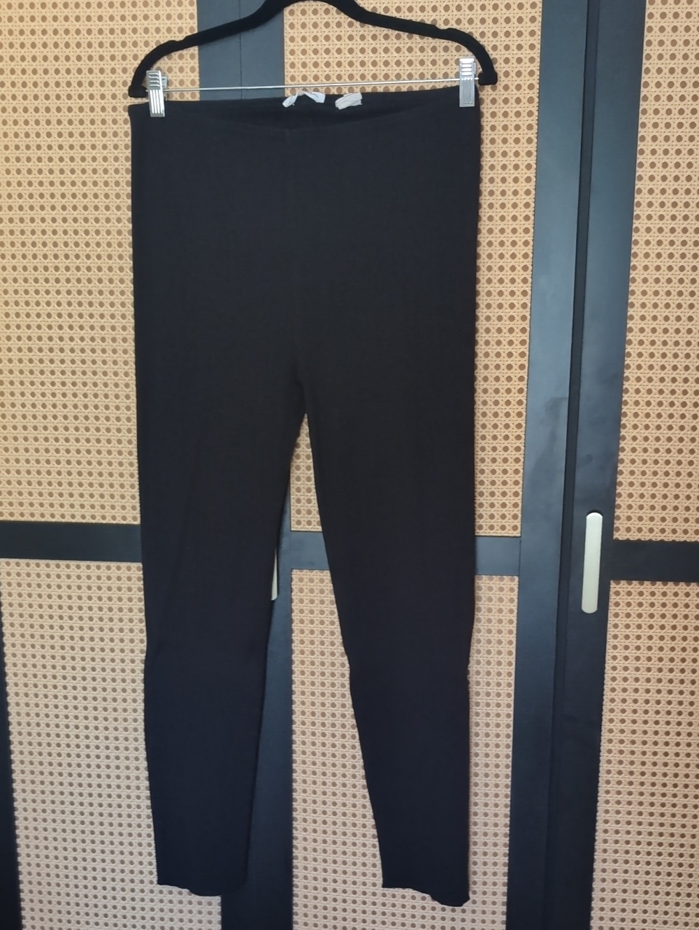 Doen Black Pointelle Rhea Pants Size XL